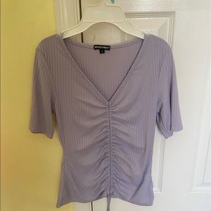 Purple length adjustable top with strings by Wearever (M)